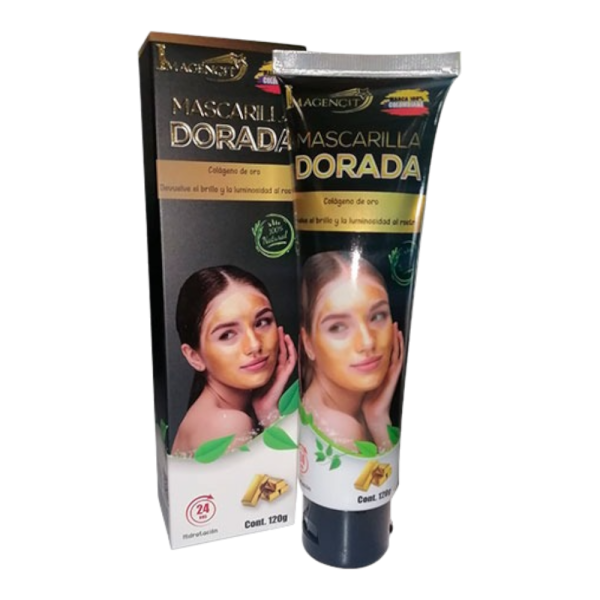 Mascarilla Dorada de Colageno, Tubo 120g - Imagen 2